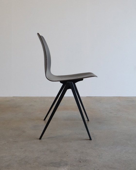 Image 1 of 8x Chaise de passager vintage Galvanitas S22