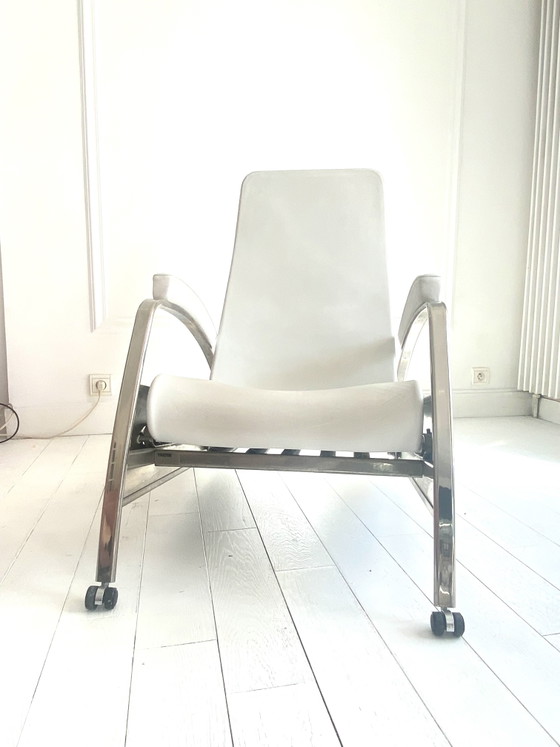 Sillón Jean Prouvé Grand Repos – Tecta, Loveseat, Leather, Metal (photo 4 of 14)