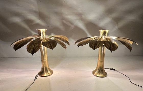 Image 1 of 2 lampes sculpturales/de table de Carlo Giorgi pour Bottega Gadda, modèle : Ippocastano, Italie, années 1970.