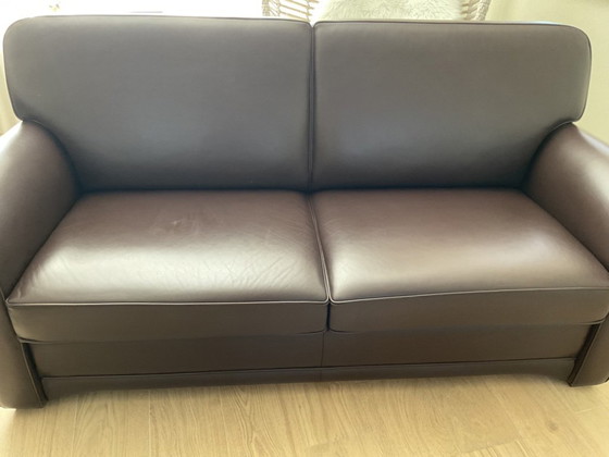 Image 1 of Canapé en cuir 2,5 places, 2 fauteuils en cuir