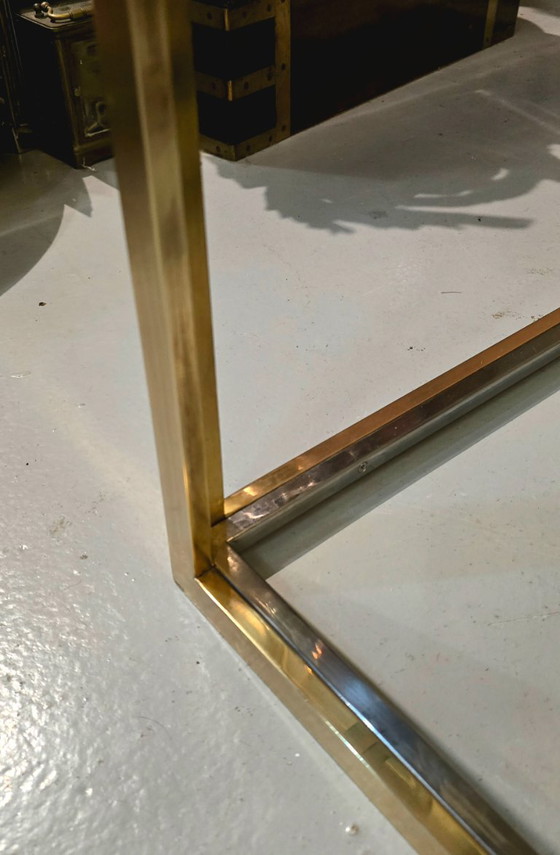 Image 1 of Table basse avec quatre tables gigognes, Maison Charles, France, vers 1970