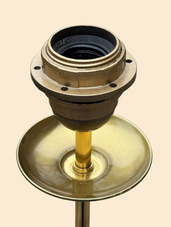 Image 1 of High-End English Classic Table Lamp | High-Gloss Brass | Heavy Quality | 1995