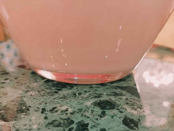 Image 1 of Opaline Murano glazen vaas 38 cm