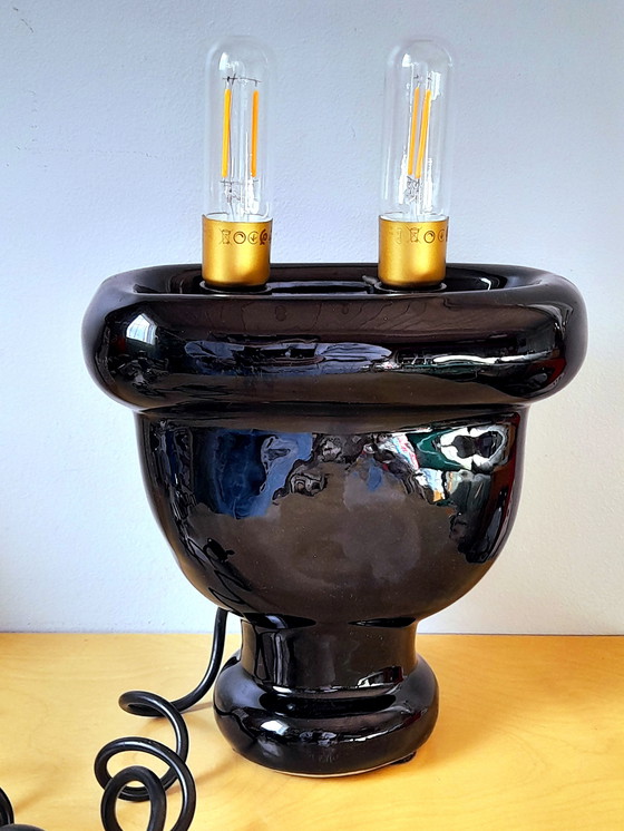 Image 1 of Keramische lamp voor in het stopcontact, 1980