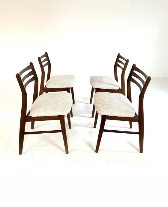 Image 1 of 4x restored dining room chair, Falsled Møbelfabrik '60