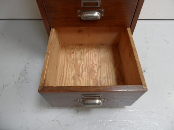 Mobile archivio vintage in rovere con cassetti – Cassettiere, Wood (photo 10 of 14)