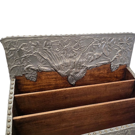 Portadocumenti francese in stile Art Nouveau con scatola di latta, circa 1900/1910 – Oggetti decorativi, Wood (photo 7 of 8)