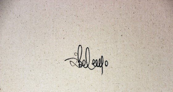 Image 1 of Toile Street-art: Belzac "Lovely Words"