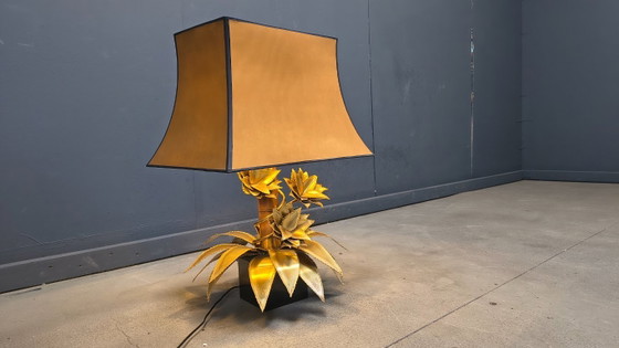 Image 1 of Maison jansen floral table lamp, 1970s