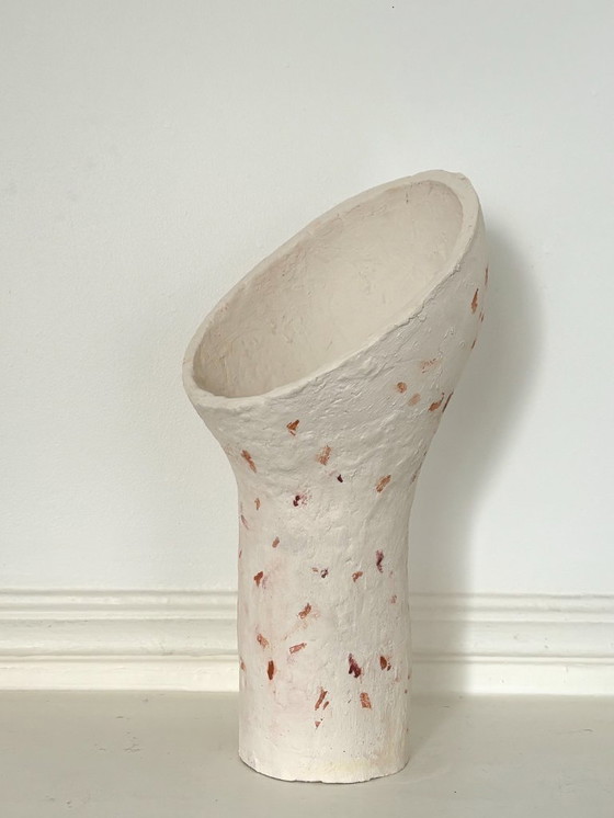 Image 1 of French contemporary ceramic lamp, "Cucchiao" by Renzo Maar