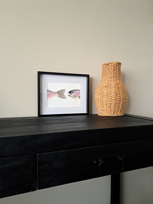 Watercolor painting Rainbow Trout | Blacklist