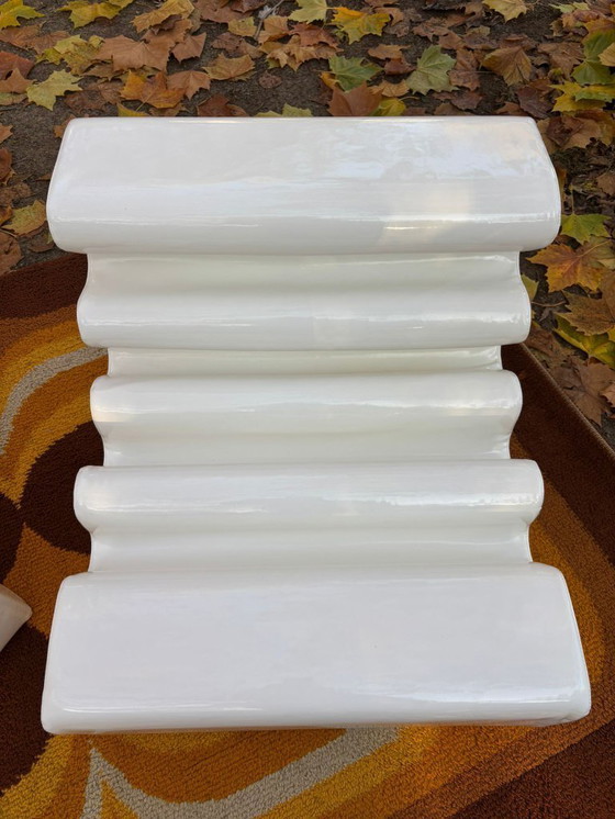 Image 1 of 2 poltrone Karelia Lounge Zanotta Liisi Beckmann anni '60 bianche