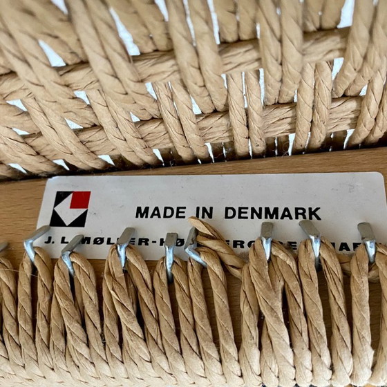 Image 1 of 4x Jl Moller Esszimmerstühle Papercord