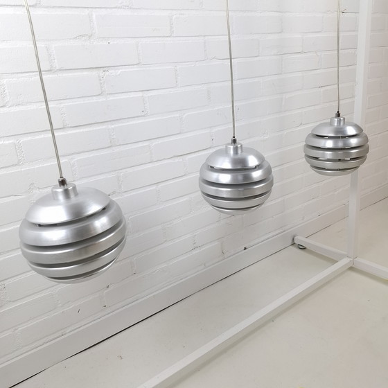 Image 1 of Lampada a sospensione vintage Mercur Eglo Space Age 3 sfere