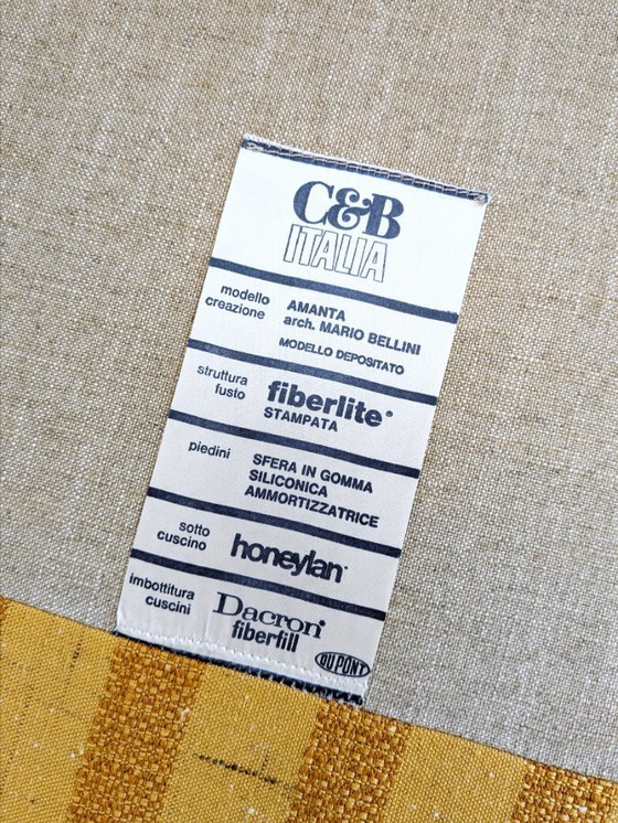 Image 1 of Vroege editie 'Amanta' loungestoel van Mario Bellini voor C&B Italia, jaren 60.