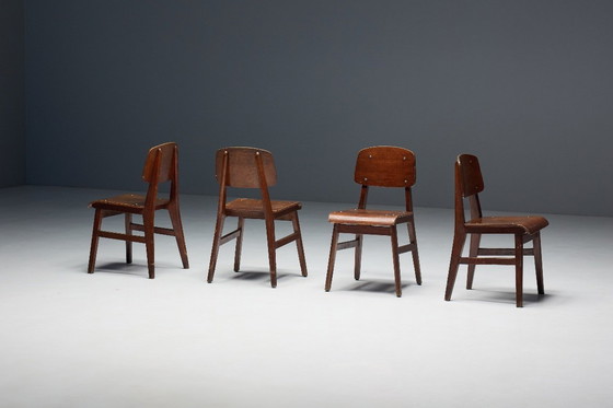 Image 1 of Zeldzame stoel "Tout Bois" Toegeschreven aan Jean Prouvé, Frankrijk, 1941