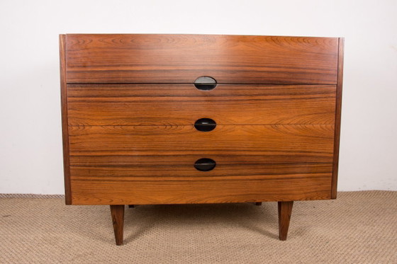 Toeletta o Cassettiera in Palissandro di Paul Geoffroy per Edition Charron 1960., Cassettiere, Legno, Marrone (foto 4 di 18)