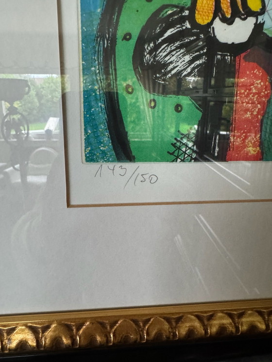 Otmar Alt, „Princess“ (Königsmappe 1991) | Hand-signed & Elegantly Framed, Paintings & Drawings, Wood, Glass (photo 4 of 5)
