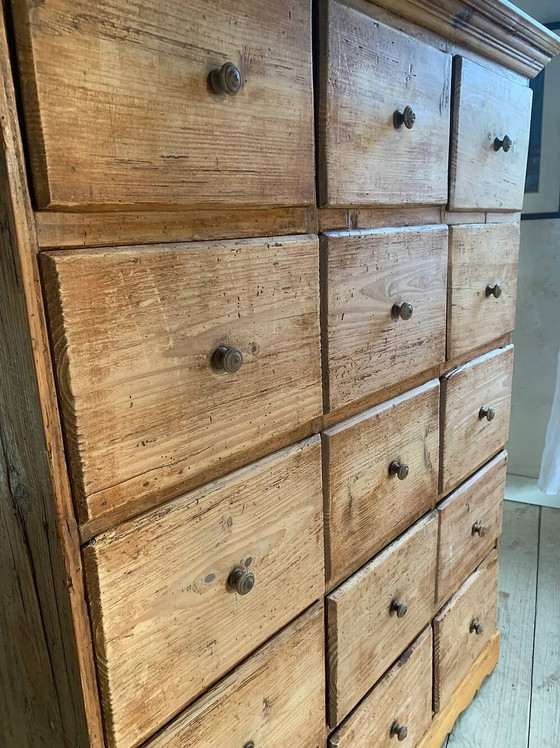 Vintage fourniturenkast – Opbergkast, Wood (photo 12 of 15)