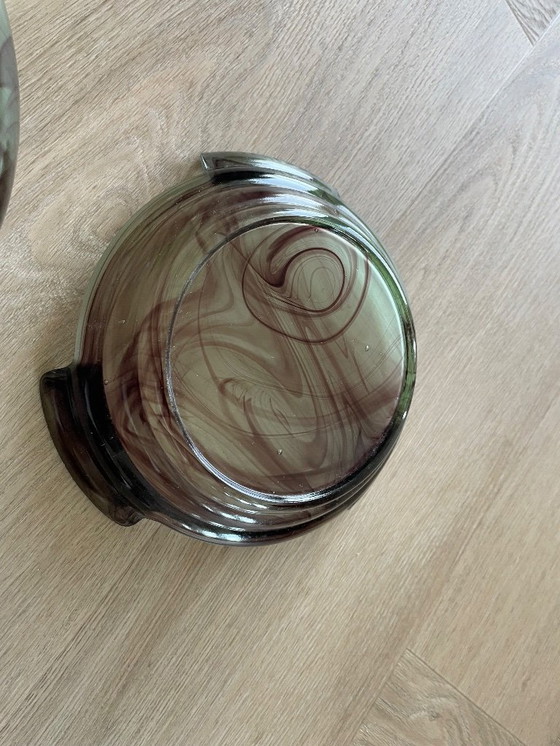 Image 1 of Cuenco de cristal en forma de nube con soporte, Davidson inglés