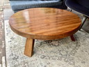 Brutalist eiken salontafel 1970