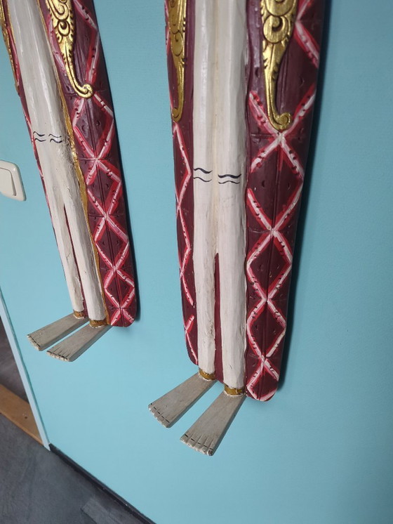 Image 1 of 2 Wooden Balinese dolls