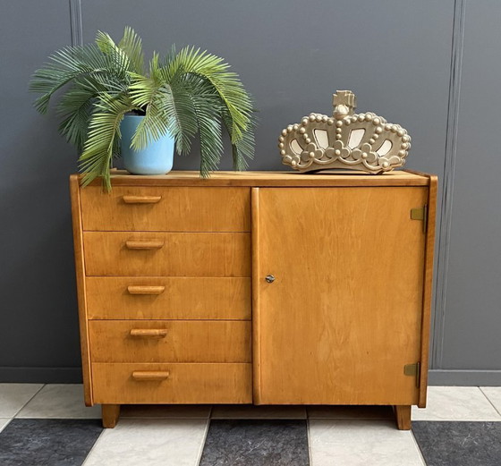 Image 1 of Mueble WK de madera rubia de Arno Lambrecht 1952