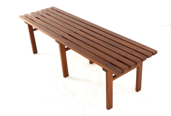 Vintage Wooden Slatted Bench 'Odijk' Midcentury – Benches (photo 11 of 15)