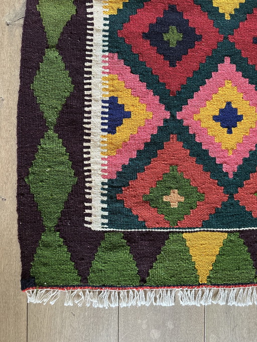 Authentic Handwoven Persian Kelim New 116 x 87
