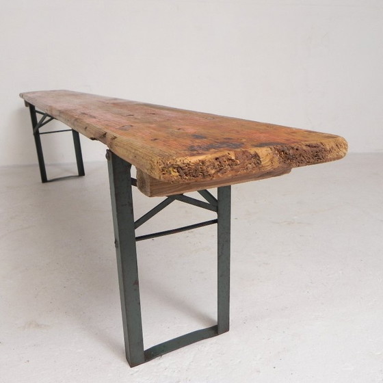 Image 1 of Klappbank, Klappbank für die Terrasse, 215 cm lang, 1960er Jahre