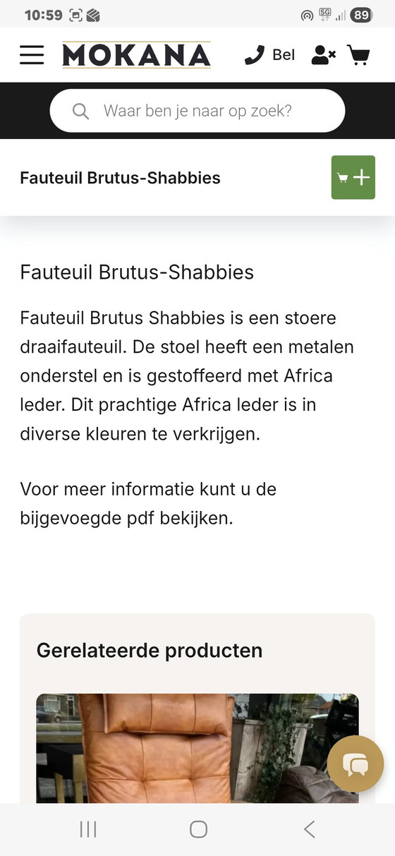 Poltrona Brutus Antracite – Shabbies Amsterdam, Poltrone, Leather, Metal (photo 10 of 10)