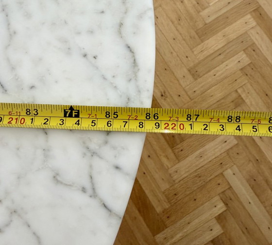 Tavolo da pranzo vintage in marmo disegnato da Florence Knoll per Roche Bobois. – Tavoli da pranzo, Marble (photo 9 of 11)