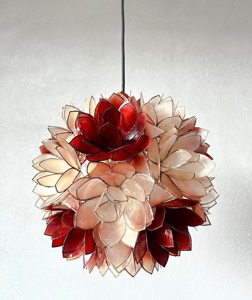 Vintage Capiz pendant lamp