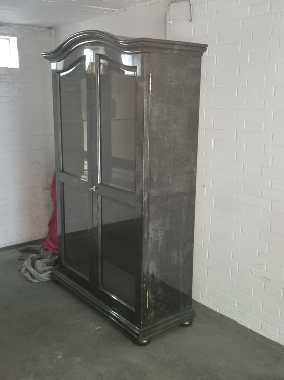 Image 1 of Elegant goatskin leather wardrobe by Aldo Tura