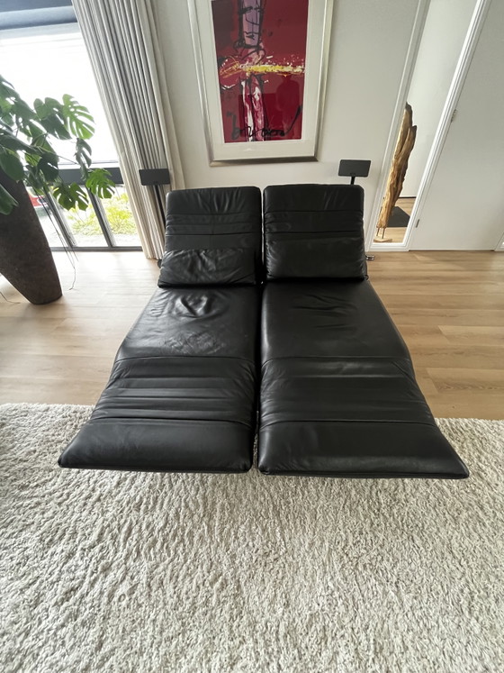 ROLF BENZ PLURA 380 Design Bank – Banken, Leather, Metal (photo 5 of 11)