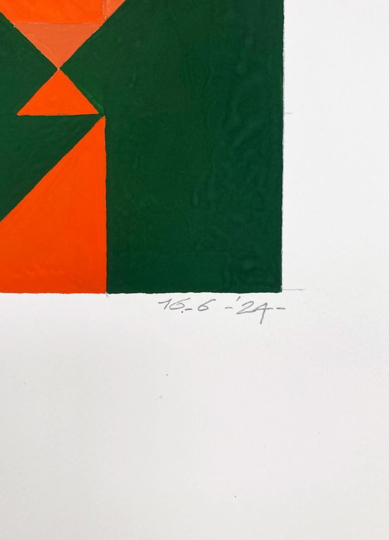 Geometric Composition 16-6D – Paintings & Drawings, Paper (photo 5 of 6)