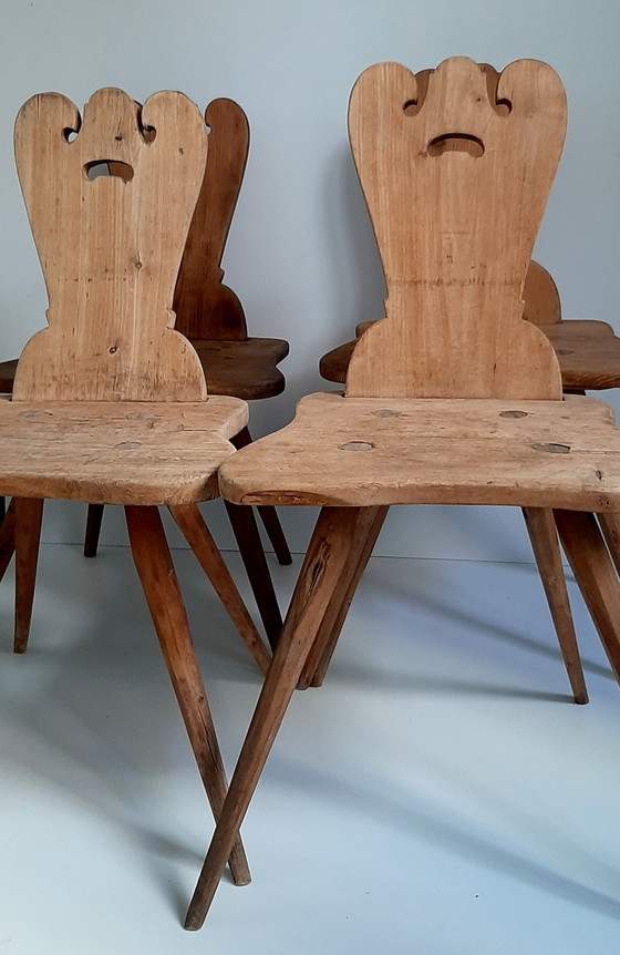 Image 1 of Brutalist farm chairs Tyrol 4