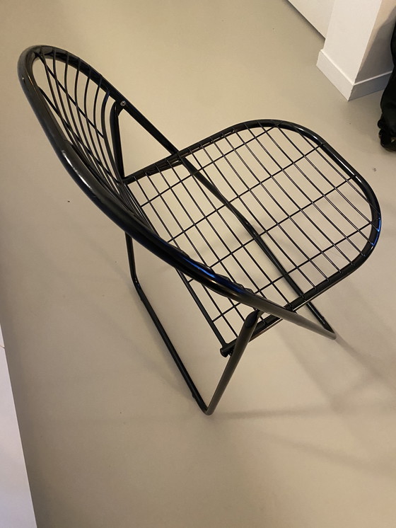 Image 1 of Wire chair folding chair Niels Gammelgaard IKEA black