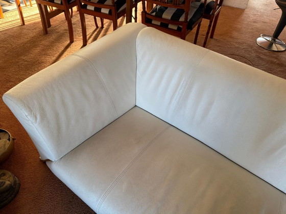 Image 1 of 2.5-seater sofa Rolf Benz - leather - white