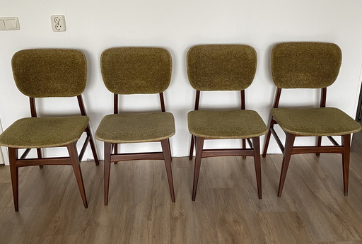 4x Vintage Eetkamerstoelen