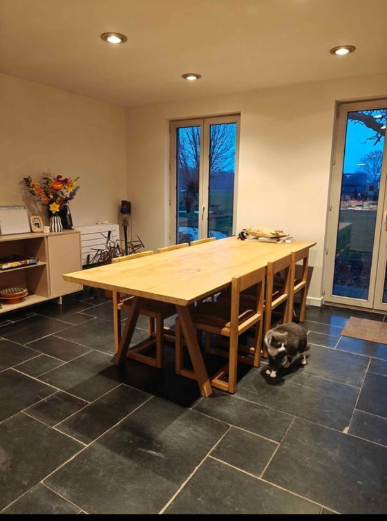 Image 1 of 6x brutalist chairs