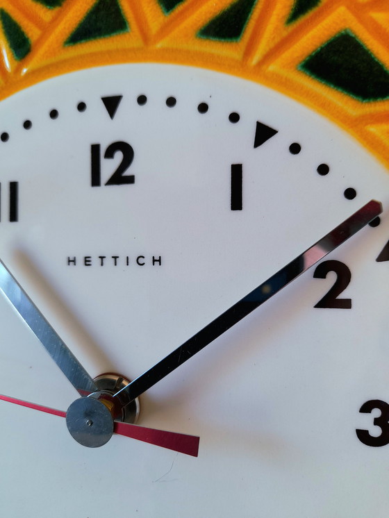 Image 1 of Hettich Ceramic Clock, Memphis 1980