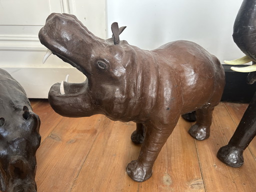 Cuir vintage animaux sauvages