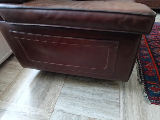 Image 1 of Sofa und Sessel aus italienischem Leder, Roland Lap