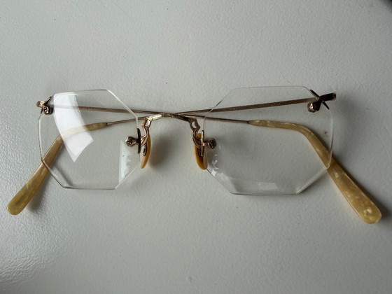 Image 1 of Vintage brilletje. 1/10 12K GF GOLD