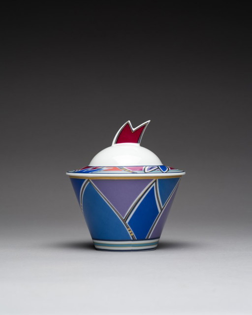 Rosenthal - Solveig Samhaber - Box - Künstler-Sammeldosen "Artist Collection Boxes" series Porcelain Post-modern Memphis-Era