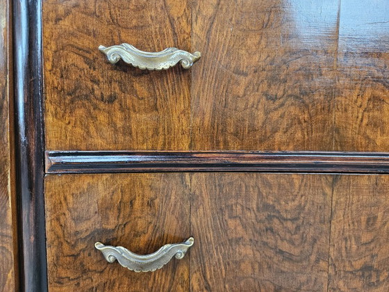 Toeletta in radica di noce Chippendale, 1940 – Console, Legno (photo 10 of 19)