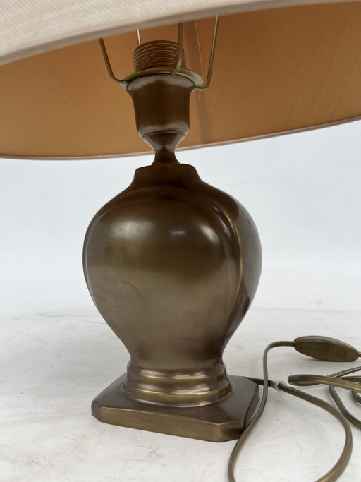 Bronze Vintage Table Lamp – tafellampen, Textile (photo 2 of 5)