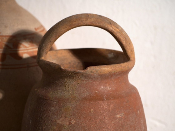 Pair of Antique Terracotta Jugs, Central Europe, circa 1900, Crockery (photo 2 of 9)