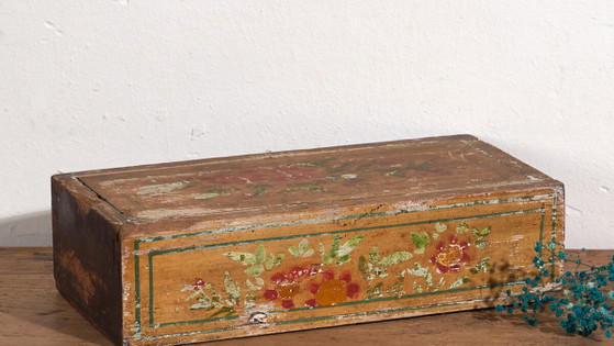 Scatola orientale antica gialla dipinta a mano (c.1900) #25 – Oggetti decorativi (photo 3 of 40)